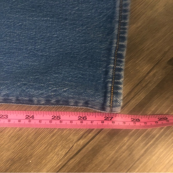 Levi’s Wedgie straight jeans button fly medium wash size 27 - Picture 6 of 13